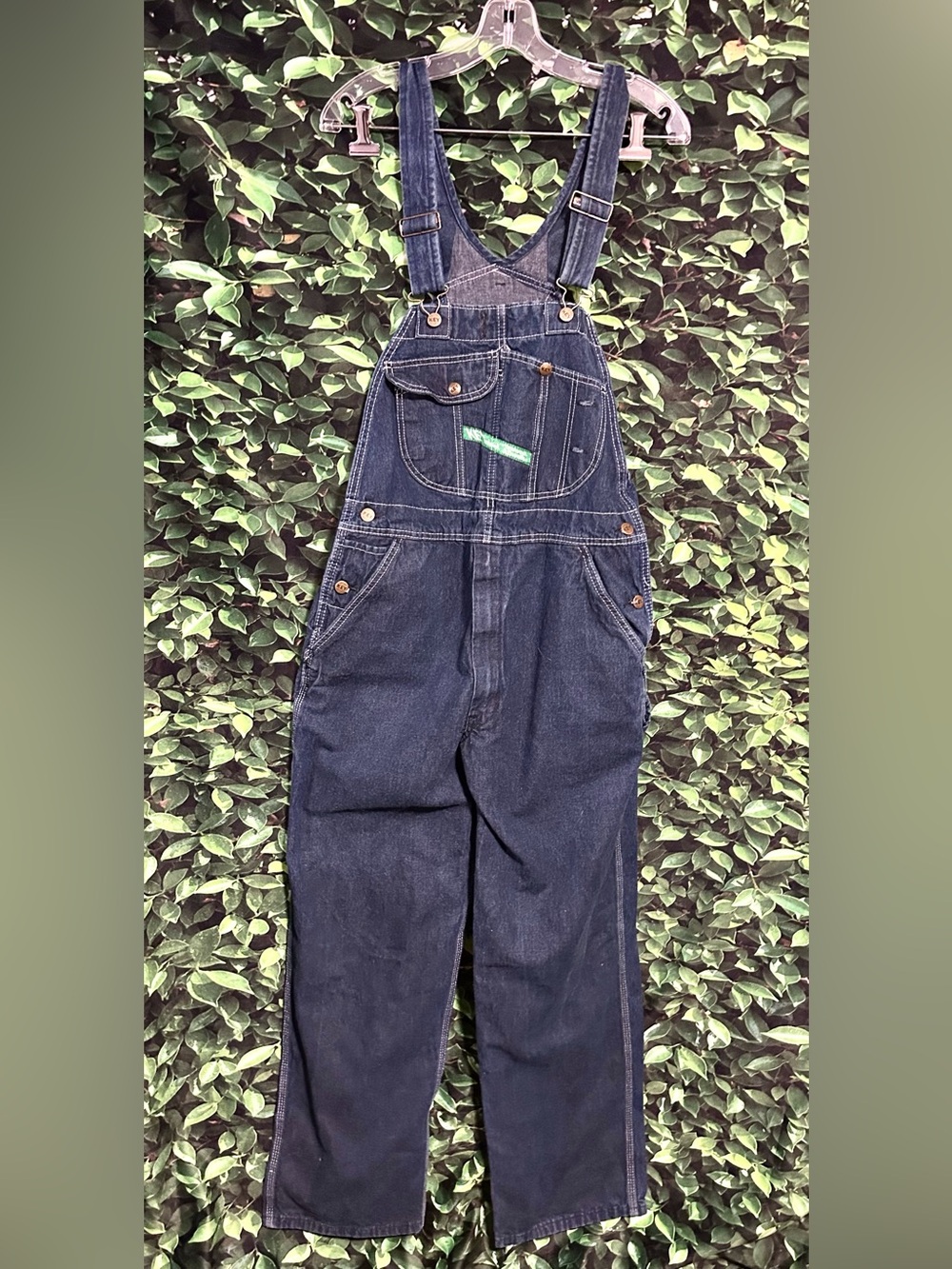 Key Imperial Aristicrat Denim Bib Overalls Blue Farm Ranch Mens 38x30